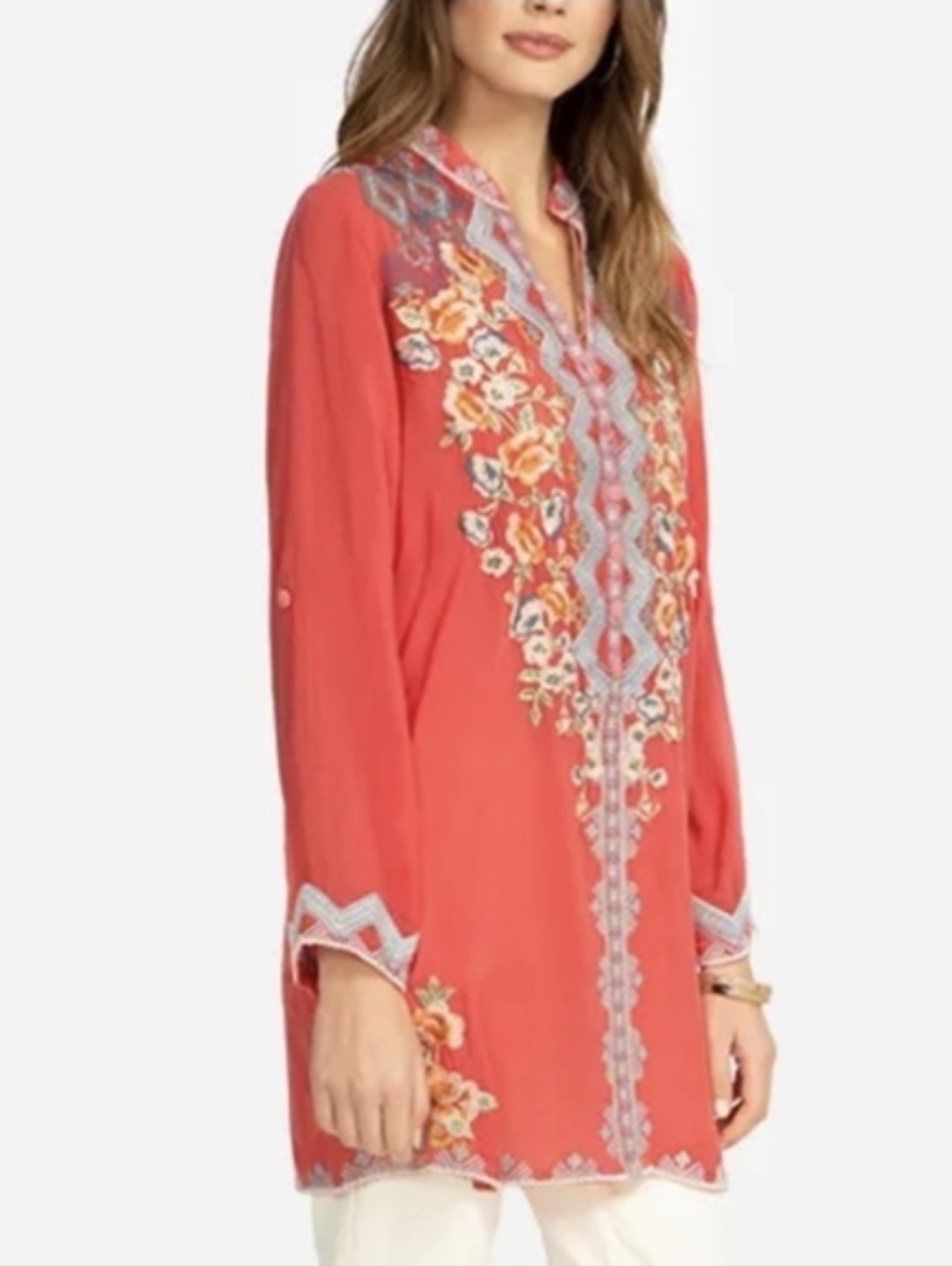 Johnny Was Harlow Tunic Size Small In Passionfruit